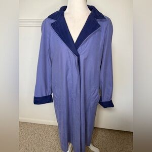 Gallery Women's Lavender with Dark Blue Trim Coat size 4